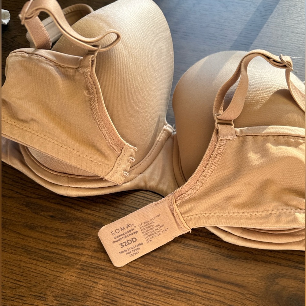 Soma Stunning Support Smooth Full Coverage Tan Nude Bra - Picture 5 of 5